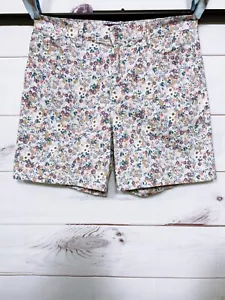 Gloria Vanderbilt Womens Amanda Shorts Size 8 Floral Print 5 Pockets - Picture 1 of 10