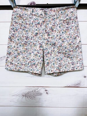 Pantalones Cortos Gloria Vanderbilt Mujer Amanda Talla 8 Estampado Floral 5 Bolsillos Foto 1 de 4