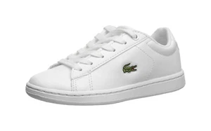 Lacoste Carnaby Evo 119 Little Kids Shoes Sneakers 7-37SUC000321G - White/White - Picture 1 of 6