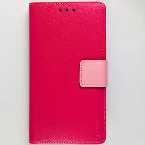 HTC Desire 816 Pink Wallet ID Card Case Protective cover Magnetic Flip REIKO