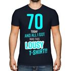 Drôle 70TH Cadeau Anniversaire Moche T-Shirt Hommes Haut Bleu Nouveauté 70 Papa