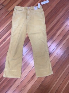 AMO Bella Corduroy Baby Marigold Trousers Pants Women's 32/26 High Rise - Picture 1 of 5