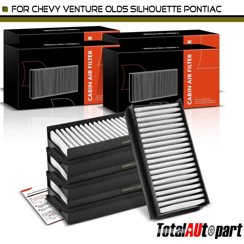 4x Cabin Air Filter for Chevrolet Venture Pontiac Montana Oldsmobile Silhouette - Image 1 of 4