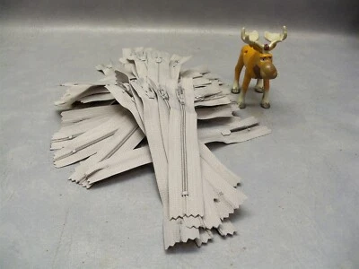 6" Zipper Gray Closed End Nylon coil UCAN 3zi gray Lot of 50 - Image 1 of 4