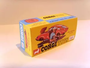 CORGI TOYS N.341 - MINI MARCOS GT - Superbo display/scatola riproduzione personalizzata - Foto 1 di 2