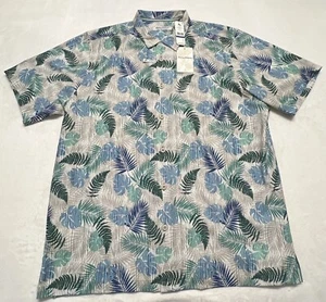 TOMMY BAHAMA Men’s 4XLB Bahama Coast Fronds Away Camp Shirt NEW ($148) - Picture 1 of 6