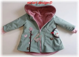 niciart design ♥H/W SOFTSHELLJACKE & BAUMWOLLFLEECE♥SOFTSHELL JACKE ♥WUNDERBLUME - Bild 1 von 31