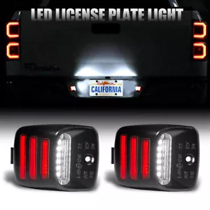 LED License Plate Tag Light Assembly Red Tube For Toyota Tacoma 2005-2015 - Foto 1 di 22