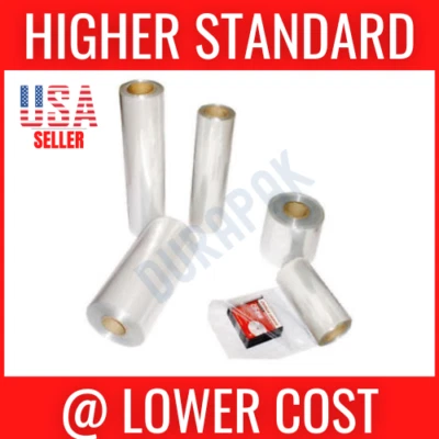 15" 500 Ft 75 Ga Heat Seal PVC Central Fold Shrink Film Wrapping Retail Packing - Image 1 of 4