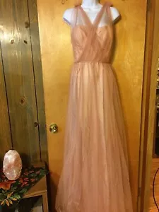 Donna Morgan Mauve Maxi Tüll Abschlussball Abend besonderer Anlass Tanzkleid Gr. 10 - Bild 1 von 10