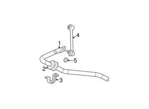 Kit de eslabones de barra estabilizadora de suspensión trasera derecha GM # 88965471 * NUEVO / OE * - Imagen 1 de 6