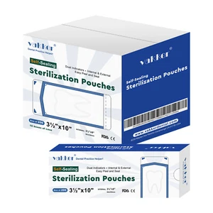Dental Self Seal Sterilization Pouches Autoclave Sterilizer Bag,Tattoo Nail FDA - Picture 1 of 28