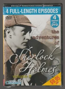 ADVENTURES OF SHERLOCK HOLMES Vol 3 4 TV Episodes - Picture 1 of 2