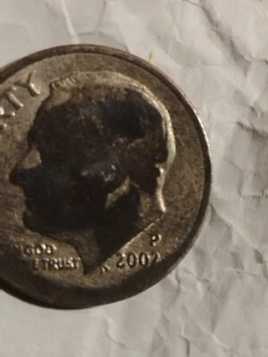 2002 p Dime Wrong Metal It's Light . They Have A 2012 P Same Way Sold For 18,000 - Image 1 of 4
