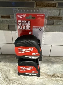 🎃Milwaukee 25 Ft. Magnetic Tape Measure, 2 Pack🎃 - Picture 1 of 2