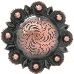 Berry Concho 2" Antique Copper Screw Back 7864-10 - Picture 1 of 3
