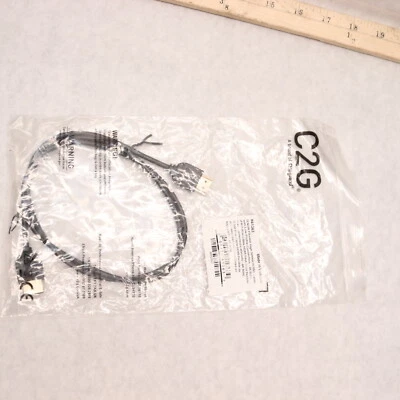 C2G Ultra Flexible High Speed HDMI Cable with Low Profile Connectors 3' 41363 - Image 1 of 4