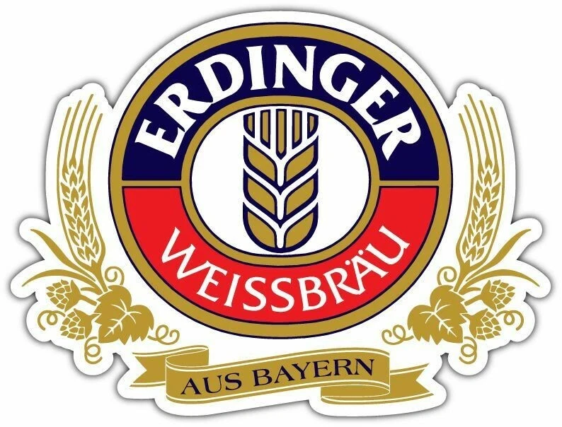 Erdinger Beer Alcohol Car Bumper Window Locker Sticker Decal 5"X4" - Image 1 of 1