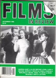 Films In Review Magazine November 1989 MARSHA HUNT SUSAN HAYWARD - Picture 1 of 1