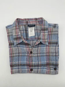 Patagonia Mens Shirt Gingham Plaid Button Down Pocket Accent Organic Cotton Sz L - Picture 1 of 8