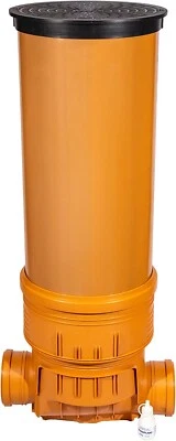 Kontrollschacht Revisionsschacht DN 400 / 160 mit Rückstauklappe 2 x Ø160 mm - Bild 1 von 4