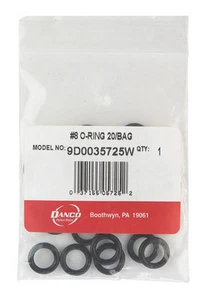 Danco 9/16 in. OD x 3/8 in. ID, Rubber, #8 O-Ring, 20 per bag, 35725W - Picture 1 of 1