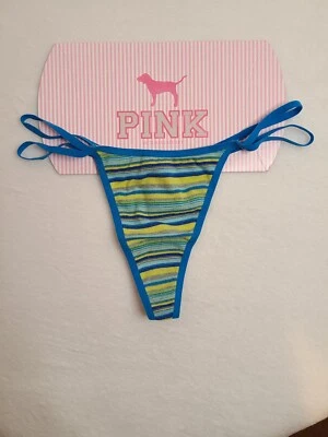 Braguita Tanga Doble Cuerda Rosa Victoria's Secret Talla Pequeña Rara De Colección Foto 1 de 4