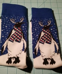 Target Marke: große Pinguin-Herrensocken in schwarz, blau & weiß, neu ohne Etikett - Bild 1 von 10