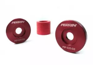 Perrin Rear Differential Lockdown Bushings for 08-14 WRX / STI - RED - Picture 1 of 5