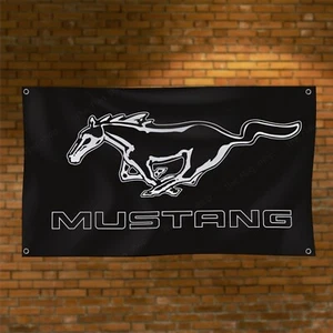 Ford Mustang Flag 3x5ft Shelby Car Track Banner Garage Man Cave Wall Decor Sign - Bild 1 von 4