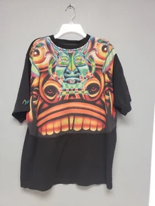 Coogi Men’s Multi Color Graffiti Foo Dog T-Shirt Size Large (few stains & holes) - Picture 1 of 10