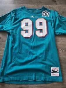 Jason Taylor Mitchell & Ness Shirt Large Miami Dolphins - Picture 1 of 4