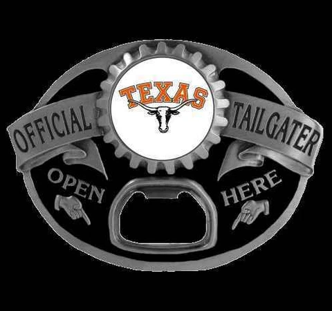 TEXAS LONGHORNS TAILGATER BOTTLE OPENER BELT BUCKLE Cover