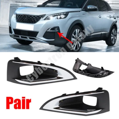 Par de cubiertas antiniebla parachoques delantero derecho y derecho Peugeot 3008 P84 2016 2017 2018 2019 Foto 1 de 4