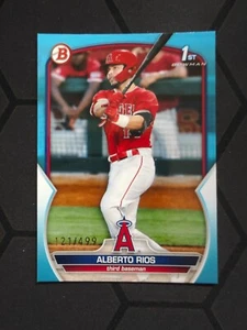 2023 Bowman Baseball 1st RC Alberto Rios 121/499 - Picture 1 of 2