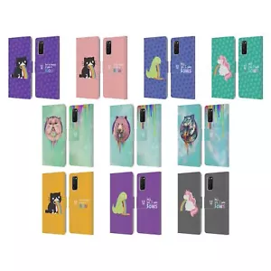 HEAD CASE DESIGNS RAINBOW PUKE LEATHER BOOK WALLET CASE FOR SAMSUNG PHONES 1 - Picture 1 of 16