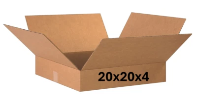 20" x 20" x 4" CARDBOARD BOX - 200 lb - SINGLE BOX - Image 1 of 4