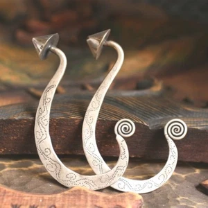 ORECCHINI ETNICI TRIBALI MIAO FATTI A MANO / JE139 - Foto 1 di 2