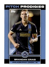 2023 Topps MLS Soccer Base Card - 140 Brandan Craig - Philadelphia Union PP