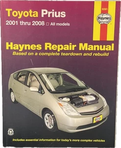Toyota Prius Service Repair Manual Haynes 2001 Thru 2008 #92081 - Foto 1 di 2