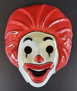 Masque visage plastique vintage McDonald's Ronald McDonald's enfant années 80 - Photo 1/9