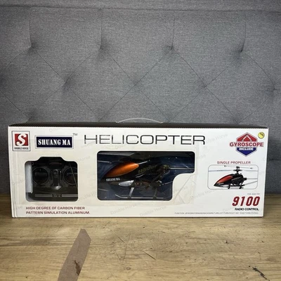 Double Horse 9100 RC 3CH Gyro Helicopter W/ Built In Gyroscope Shuang Ma NO BATT - Image 1 of 4
