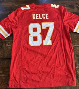 Travis Kelce Kansas City Chiefs Super Bowl Patch Spiel Trikot Herren Gr. M - Bild 1 von 9