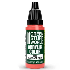 Green Stuff World Acrylic Color Paint - CARNAGE RED 17ml - Picture 1 of 2