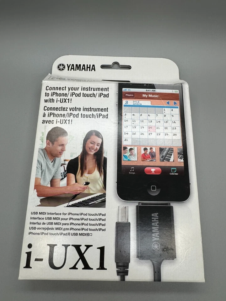 Interfaz USB MIDI Yamaha i-UX1 para iPhone/iPod Touch/iPad | NOS USB-A a 30 pines Foto 1 de 3