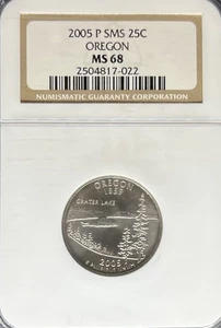 2005 SMS Statehood Quarter Oregon MS68 NGC (#PA2504817022) - Picture 1 of 2