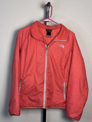 The North Face Girl’s Full-Zip Jacket – Coral Pink – Size M - Image 1 of 4