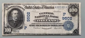 1902 One Hundred Dollars National Currency $100 - 9502 Oakland California #96332 - Picture 1 of 2