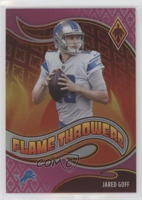 2021 Panini Phoenix Flame Throwers Pink /175 Jared Goff #FT-23 - Image 1 of 2
