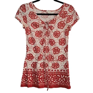 Maurices Damen Blumen Babydoll inspiriert Y2K 90er tailliert Top Größe M Retro Boho  - Bild 1 von 6